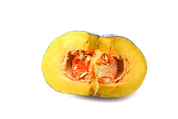 Pumpkins on white background 