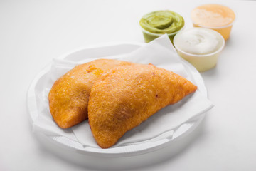 South American meal, empanadas