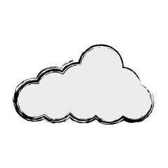 cloud weather climate icon vector illustration design