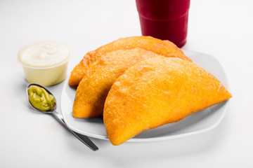 South American meal, empanadas