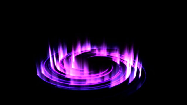 Colorful Shining Magic Circle Lights - Seamless Loop Purple