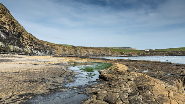 Kimmeridge Bay, Dorset, UK. Jurassic Coast UNESCO World Heritage Site