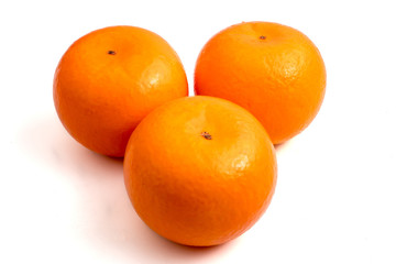 oranges on a white background