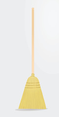 Broom vector illustration