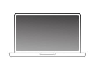 laptop computer device isolated icon vector illustration design