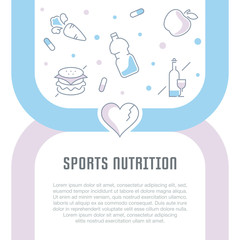 Website Banner and Landing Page of Sports Nutrition.