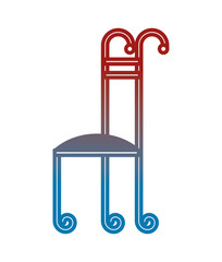 wrought iron chair icon vector illustration design