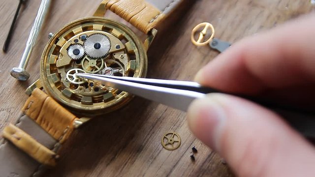 Mechanical watch repair