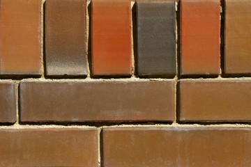 Cropped Shot of a Face Brick Wall. The Wall. Old Brick Wall Background.Wall Texture Grunge Background With A Lot Of Copy Space. Colorful Wall Texture. Background Texture.Abstract Background.
