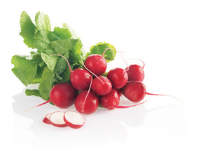 Radish isolated on white background