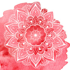 Flower Mandala. Vintage tattoo decorative elements. Oriental pattern, vector illustration. Islam, Arabic, Indian, moroccan,spain, turkish pakistan chinese mystic ottoman motifs Coloring book page