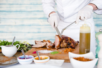 Viande en préparation 