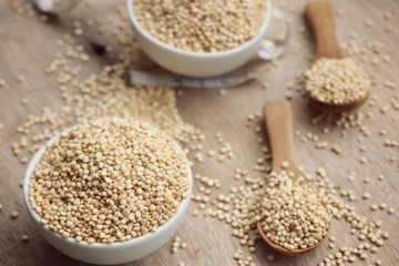 heap organic quinua seeds