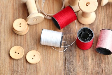 thread spool and buttons