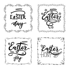 Hand sketched Happy Easter text