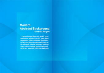 Abstract blue background with copy space for white text. Modern template design for cover, brochure, flyer, web banner and magazine.