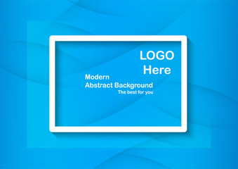 Abstract blue background with copy space for white text.