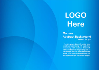 Abstract blue background with copy space for white text.
