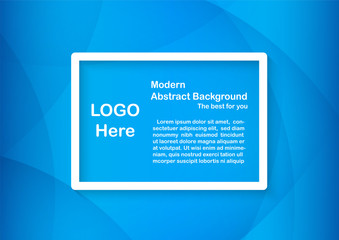 Abstract blue background with copy space for white text.