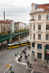Tram and bridge in Berlin