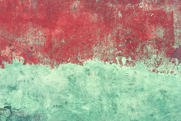 Abstract grunge background of old shabby painted concrete wall