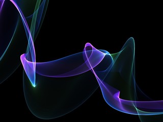 Abstract neon colors wave background