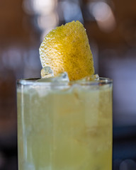 Cocktail with Grapefruit wedge