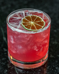 Cocktail with preserved lime