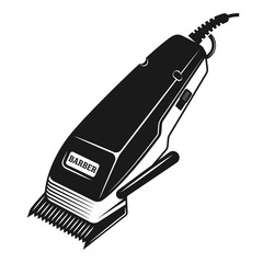 Electrical hair clipper or shaver vector object - obrazy, fototapety, plakaty