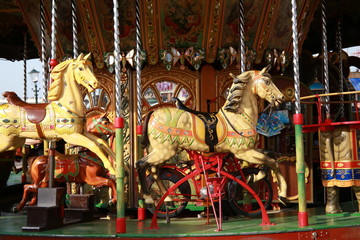 Fototapeta na wymiar Merry-Go-Round Carousel Course Horse 6