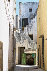 Caratteristica di costruzioni antiche in vicoli di Miggiano (Salento)