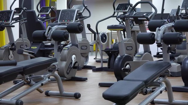 Machines in an empty gym