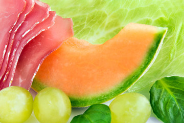 Melone und Schinken