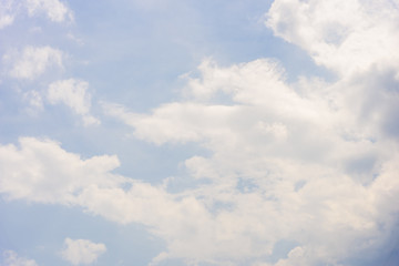 The nature of blue sky with cloud in the morning.