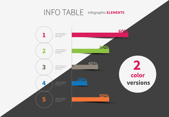 Bar Graph Infographic with Bright Accents Layout