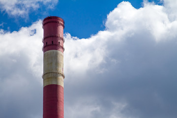 CHP pipe against the sky.