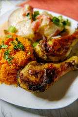 Colombian Potatoes Rice Chicken
