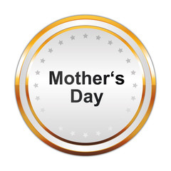 Luxus Button weiß - Mother's Day