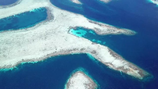 Aerial View of Coral Reefs in Raja Ampat