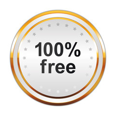 Luxus Button weiß - 100% free