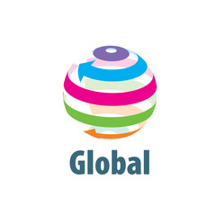 vector logo globe