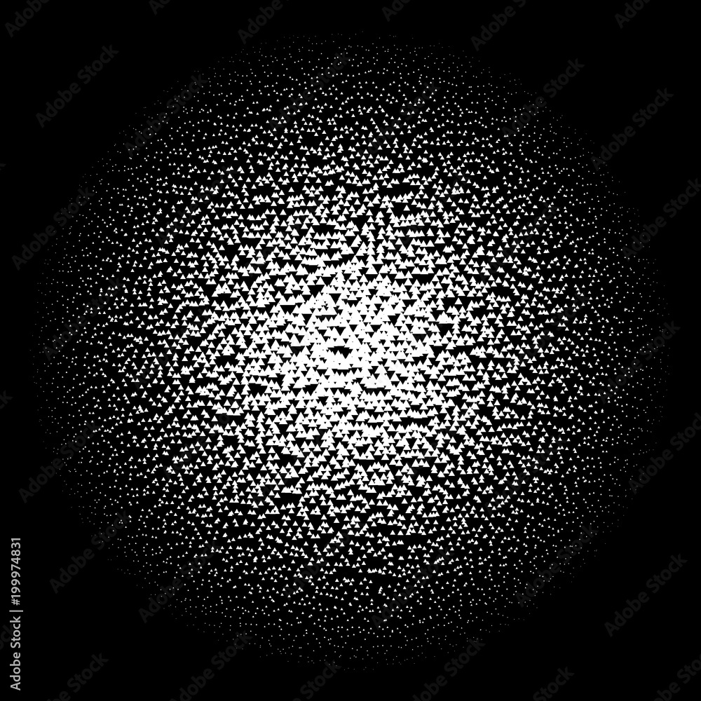 Aufkleber halftone element. abstract geometric graphic with half-tone pattern