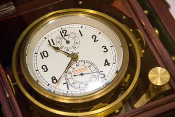 Retro style clocks in wood casing