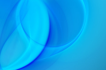 Abstract fractal background. Blue bright abstraction similar to the spiral wave curls