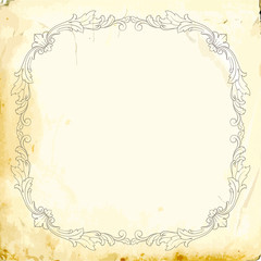 Vector baroque of vintage elements for design. 