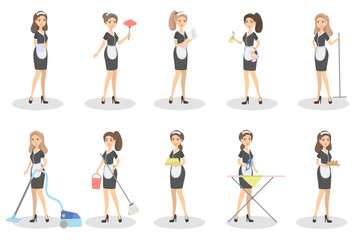 Isolated maid set.
