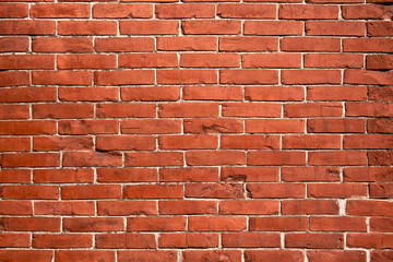 Red brick wall, blocks in a line background