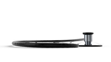 stethoscope. Medical instrument used in medical diagnostics. 3d illustration