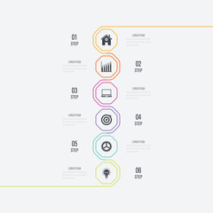 Vector illustration infographics 6 options