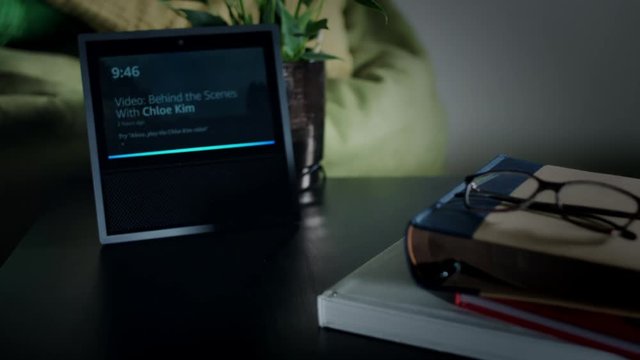 4K Smart Home Device Showing Nearby Cafe